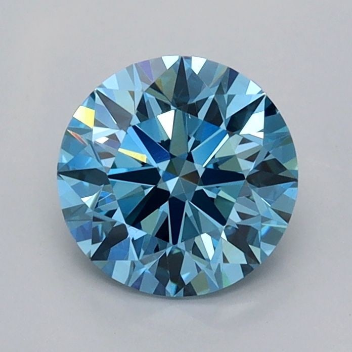 Ideal Loose Diamond - ROUND 1.02ct Fancy Vivid Blue VVS1: Ideal Loose Diamond - ROUND 1.02ct Fancy Vivid Blue VVS1 Source: This is a real non-mined Diamond that has been grown in a lab Shape: ROUND Carats: 1.02 Color: Fancy Vivid Blue Certification: IGI Vide