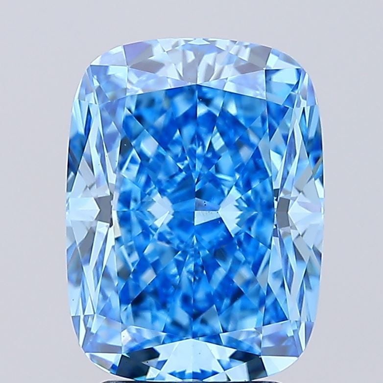 Loose Diamond - CUSHION MODIFIED 3.52ct Fancy Vivid Blue VS1: Loose Diamond - CUSHION MODIFIED 3.52ct Fancy Vivid Blue VS1 Source: This is a real non-mined Diamond that has been grown in a lab Shape: CUSHION MODIFIED Carats: 3.52 Color: Fancy Vivid Blue Certific