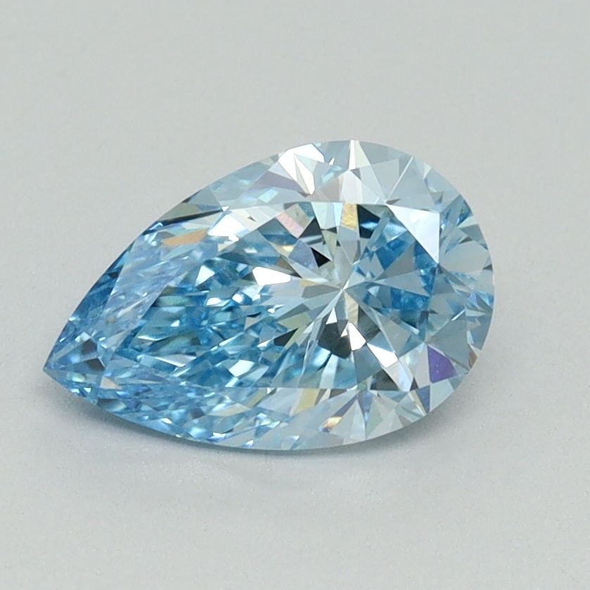 Loose Diamond - PEAR 1.13ct Fancy Vivid Blue VS1: Loose Diamond - PEAR 1.13ct Fancy Vivid Blue VS1 Source: This is a real non-mined Diamond that has been grown in a lab Shape: PEAR Carats: 1.13 Color: Fancy Vivid Blue Certification: IGI Video: