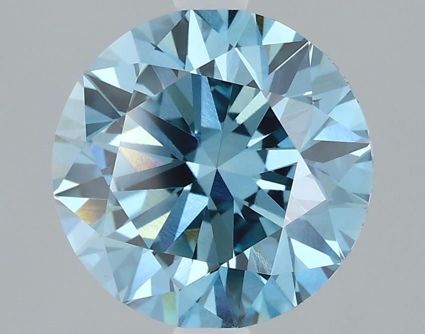 Loose Diamond - ROUND 2.22ct Fancy Vivid Blue VVS2: Loose Diamond - ROUND 2.22ct Fancy Vivid Blue VVS2 Source: This is a real non-mined Diamond that has been grown in a lab Shape: ROUND Carats: 2.22 Color: Fancy Vivid Blue Certification: IGI Video: