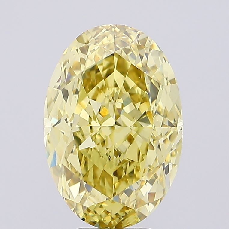 Loose Diamond - OVAL 9.93ct Fancy Vivid Yellow VS1: Loose Diamond - OVAL 9.93ct Fancy Vivid Yellow VS1 Source: This is a real non-mined Diamond that has been grown in a lab Shape: OVAL Carats: 9.93 Color: Fancy Vivid Yellow Certification: NONE Video: