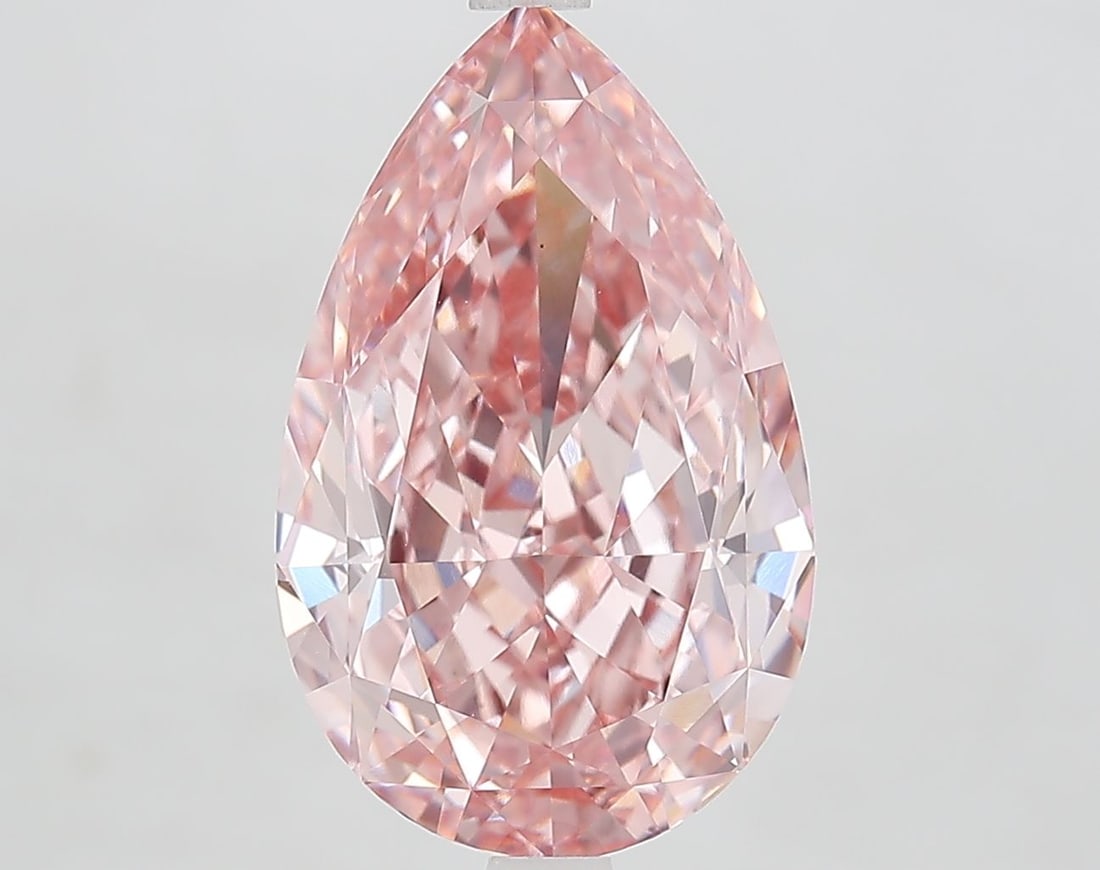 Loose Diamond - PEAR 6.11ct Fancy Vivid Pink VS1: Loose Diamond - PEAR 6.11ct Fancy Vivid Pink VS1 Source: This is a real non-mined Diamond that has been grown in a lab Shape: PEAR Carats: 6.11 Color: Fancy Vivid Pink Certification: IGI Video: