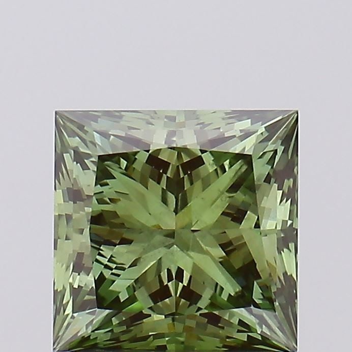 Loose Diamond - PRINCESS 2.03ct Fancy Vivid Green VS2: Loose Diamond - PRINCESS 2.03ct Fancy Vivid Green VS2 Source: This is a real non-mined Diamond that has been grown in a lab Shape: PRINCESS Carats: 2.03 Color: Fancy Vivid Green Certification: IGI Vid