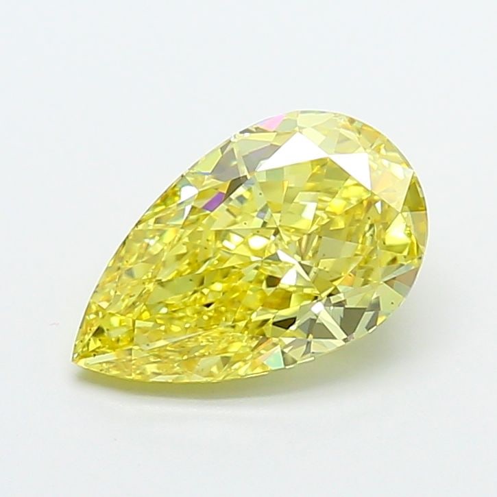 Loose Diamond - PEAR 3.01ct Fancy Vivid Yellow VS2: Loose Diamond - PEAR 3.01ct Fancy Vivid Yellow VS2 Source: This is a real non-mined Diamond that has been grown in a lab Shape: PEAR Carats: 3.01 Color: Fancy Vivid Yellow Certification: IGI Video: