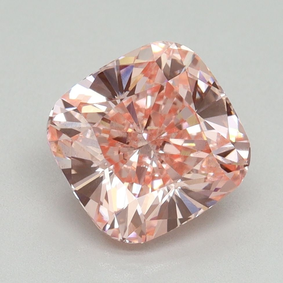 Loose Diamond - CUSHION MODIFIED 3.02ct Fancy Vivid Pink VS2: Loose Diamond - CUSHION MODIFIED 3.02ct Fancy Vivid Pink VS2 Source: This is a real non-mined Diamond that has been grown in a lab Shape: CUSHION MODIFIED Carats: 3.02 Color: Fancy Vivid Pink Certific