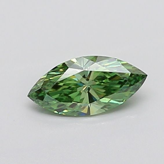 Loose Diamond - MARQUISE 0.68ct Fancy Vivid Green VS1: Loose Diamond - MARQUISE 0.68ct Fancy Vivid Green VS1 Source: This is a real non-mined Diamond that has been grown in a lab Shape: MARQUISE Carats: 0.68 Color: Fancy Vivid Green Certification: IGI Vid