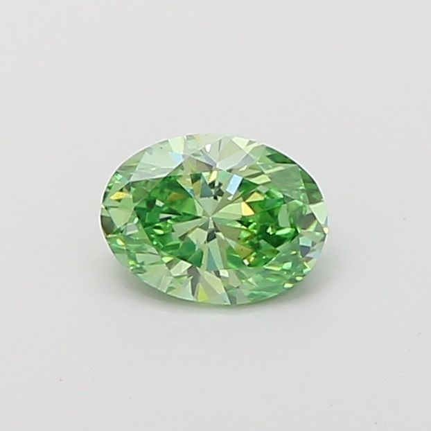 Loose Diamond - OVAL 0.58ct Fancy Vivid Green VS2: Loose Diamond - OVAL 0.58ct Fancy Vivid Green VS2 Source: This is a real non-mined Diamond that has been grown in a lab Shape: OVAL Carats: 0.58 Color: Fancy Vivid Green Certification: IGI Video: