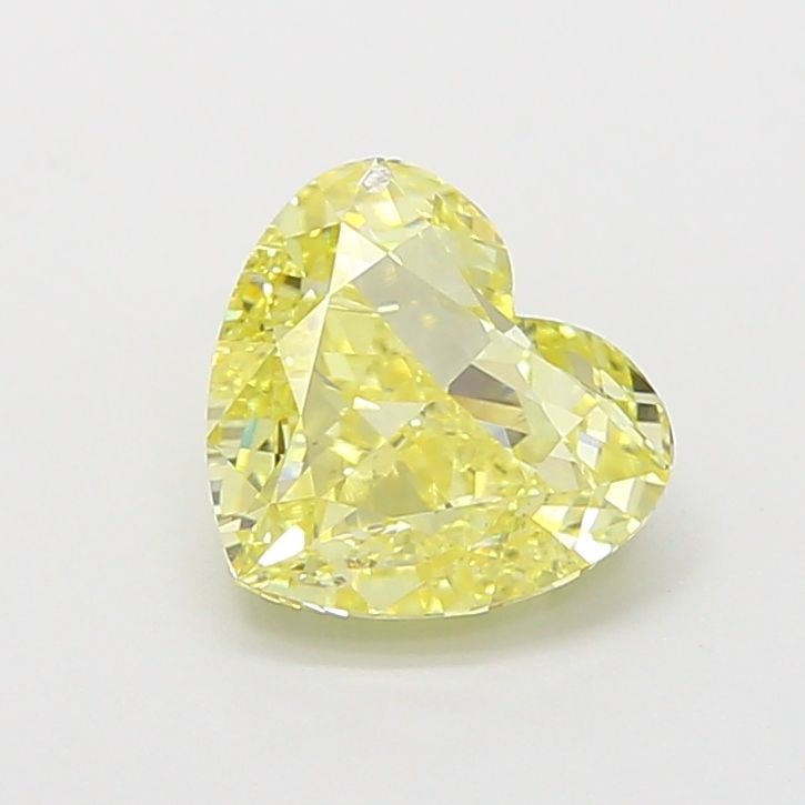 Loose Diamond - HEART 2.02ct Fancy Yellow VVS2: Loose Diamond - HEART 2.02ct Fancy Yellow VVS2 Source: This is a real non-mined Diamond that has been grown in a lab Shape: HEART Carats: 2.02 Color: Fancy Yellow Certification: IGI Video:
