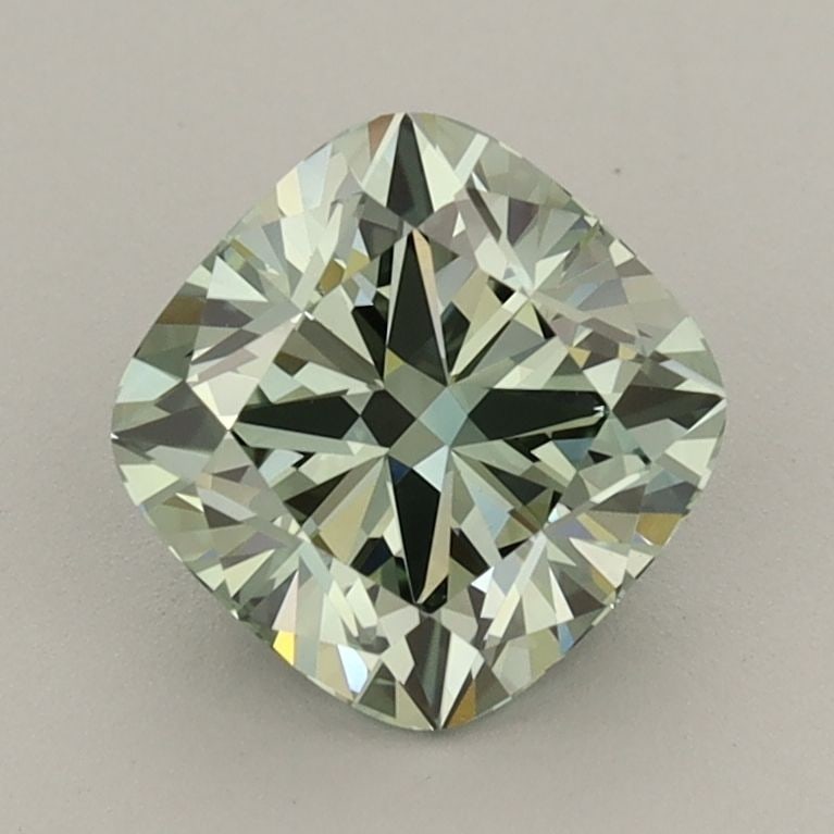 Loose Diamond - CUSHION MODIFIED 1.55ct Fancy Vivid Green VS1: Loose Diamond - CUSHION MODIFIED 1.55ct Fancy Vivid Green VS1 Source: This is a real non-mined Diamond that has been grown in a lab Shape: CUSHION MODIFIED Carats: 1.55 Color: Fancy Vivid Green Certif