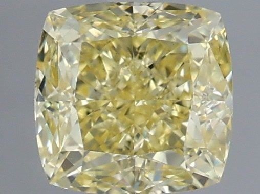 Loose Diamond - CUSHION MODIFIED 1.14ct Fancy Light Yellow VS1: Loose Diamond - CUSHION MODIFIED 1.14ct Fancy Light Yellow VS1 Source: This is a real non-mined Diamond that has been grown in a lab Shape: CUSHION MODIFIED Carats: 1.14 Color: Fancy Light Yellow Cert
