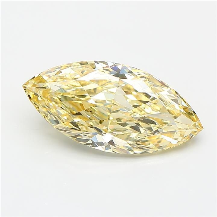 Loose Diamond - MARQUISE 2.58ct Fancy Intense Yellow VVS2: Loose Diamond - MARQUISE 2.58ct Fancy Intense Yellow VVS2 Source: This is a real non-mined Diamond that has been grown in a lab Shape: MARQUISE Carats: 2.58 Color: Fancy Intense Yellow Certification: 