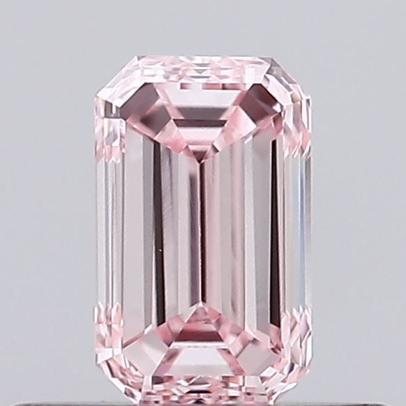 Loose Diamond - EMERALD 0.34ct Fancy Intense Pink VS1: Loose Diamond - EMERALD 0.34ct Fancy Intense Pink VS1 Source: This is a real non-mined Diamond that has been grown in a lab Shape: EMERALD Carats: 0.34 Color: Fancy Intense Pink Certification: IGI Vid