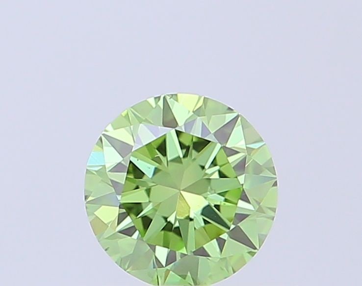 Loose Diamond - ROUND 0.51ct Fancy Vivid Green VS1: Loose Diamond - ROUND 0.51ct Fancy Vivid Green VS1 Source: This is a real non-mined Diamond that has been grown in a lab Shape: ROUND Carats: 0.51 Color: Fancy Vivid Green Certification: IGI Video: