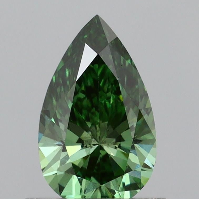 Loose Diamond - PEAR 0.75ct Fancy Vivid Green VS2: Loose Diamond - PEAR 0.75ct Fancy Vivid Green VS2 Source: This is a real non-mined Diamond that has been grown in a lab Shape: PEAR Carats: 0.75 Color: Fancy Vivid Green Certification: IGI Video: