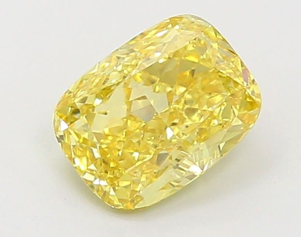 Loose Diamond - CUSHION MODIFIED 0.94ct Fancy Intense Yellow VS1: Loose Diamond - CUSHION MODIFIED 0.94ct Fancy Intense Yellow VS1 Source: This is a real non-mined Diamond that has been grown in a lab Shape: CUSHION MODIFIED Carats: 0.94 Color: Fancy Intense Yellow 