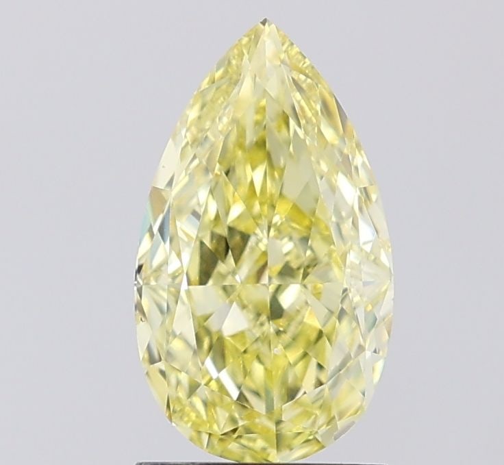 Loose Diamond - PEAR 1.72ct Fancy Intense Yellow VS1: Loose Diamond - PEAR 1.72ct Fancy Intense Yellow VS1 Source: This is a real non-mined Diamond that has been grown in a lab Shape: PEAR Carats: 1.72 Color: Fancy Intense Yellow Certification: IGI Video