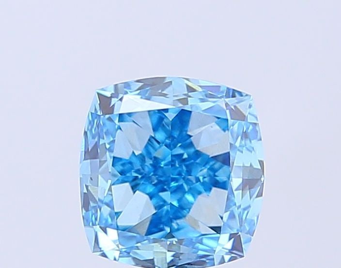 Loose Diamond - CUSHION MODIFIED 2.0ct Fancy Vivid Blue VS2: Loose Diamond - CUSHION MODIFIED 2.0ct Fancy Vivid Blue VS2 Source: This is a real non-mined Diamond that has been grown in a lab Shape: CUSHION MODIFIED Carats: 2.0 Color: Fancy Vivid Blue Certificat