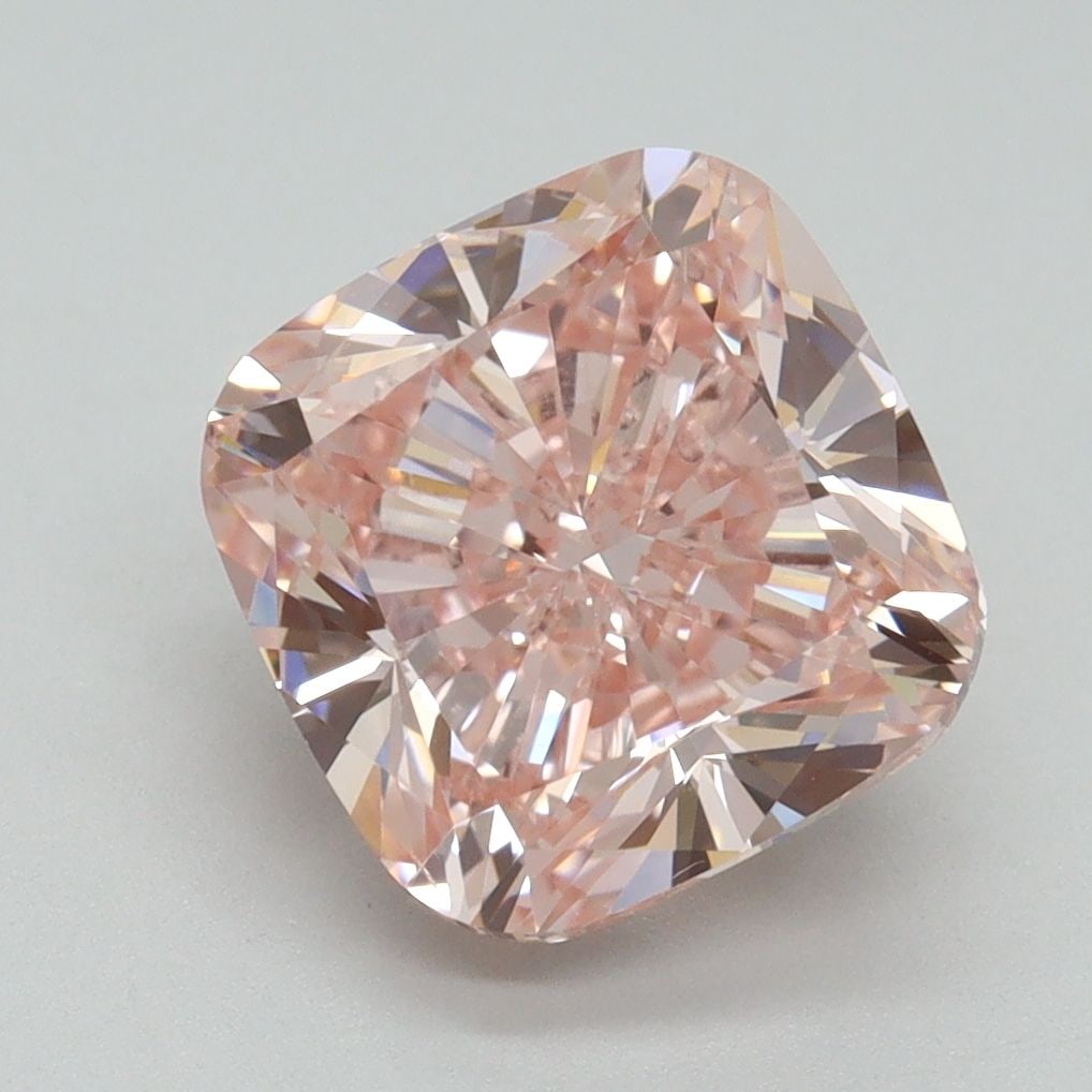 Loose Diamond - CUSHION BRILLIANT 4.02ct Fancy Intense Pink VS1: Loose Diamond - CUSHION BRILLIANT 4.02ct Fancy Intense Pink VS1 Source: This is a real non-mined Diamond that has been grown in a lab Shape: CUSHION BRILLIANT Carats: 4.02 Color: Fancy Intense Pink Ce
