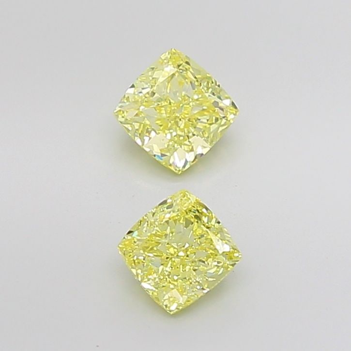 Loose Diamond - CUSHION MODIFIED 1.17ct Fancy Intense Yellow VVS2: Loose Diamond - CUSHION MODIFIED 1.17ct Fancy Intense Yellow VVS2 Source: This is a real non-mined Diamond that has been grown in a lab Shape: CUSHION MODIFIED Carats: 1.17 Color: Fancy Intense Yellow