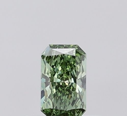 Loose Diamond - RADIANT 0.26ct Fancy Vivid Green VVS2: Loose Diamond - RADIANT 0.26ct Fancy Vivid Green VVS2 Source: This is a real non-mined Diamond that has been grown in a lab Shape: RADIANT Carats: 0.26 Color: Fancy Vivid Green Certification: IGI Vide