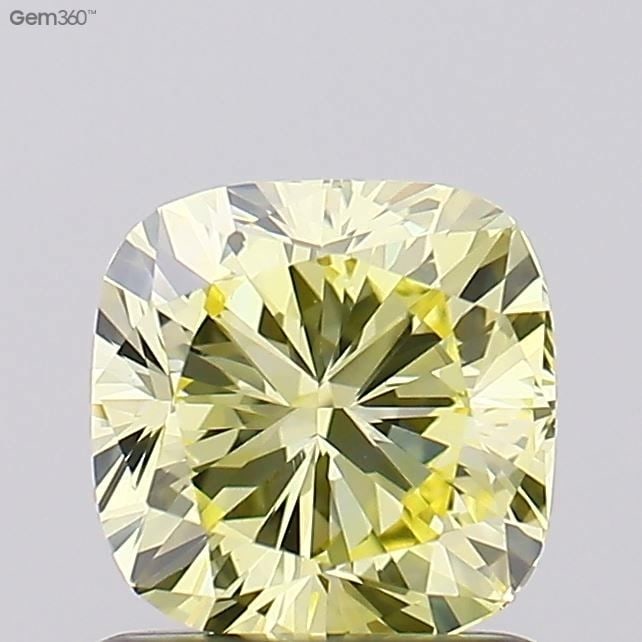 Loose Diamond - CUSHION MODIFIED 1.07ct Fancy Intense Yellow VS1: Loose Diamond - CUSHION MODIFIED 1.07ct Fancy Intense Yellow VS1 Source: This is a real non-mined Diamond that has been grown in a lab Shape: CUSHION MODIFIED Carats: 1.07 Color: Fancy Intense Yellow 