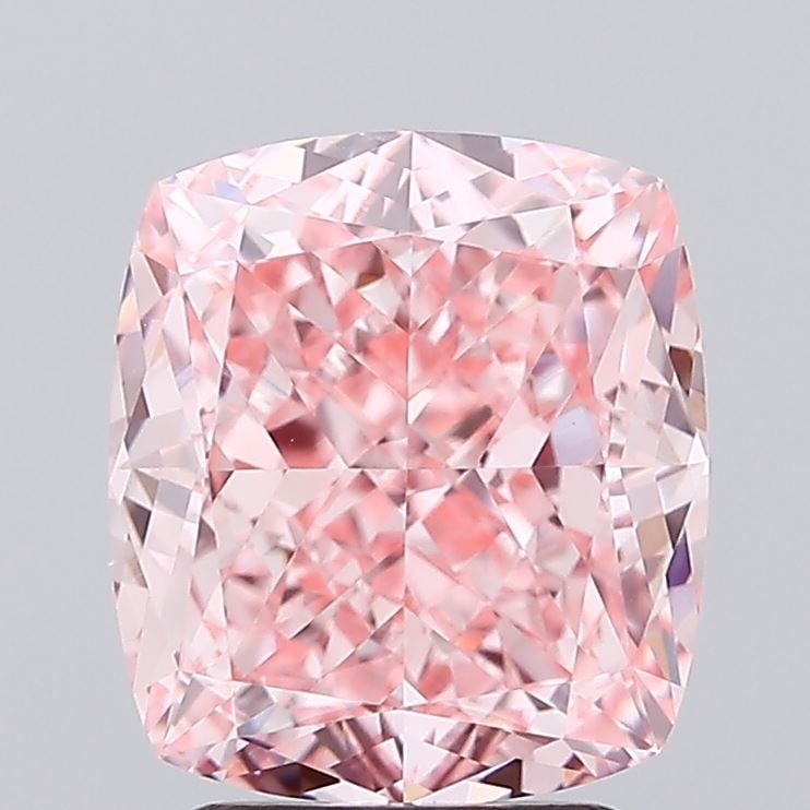 Loose Diamond - CUSHION MODIFIED 3.35ct Fancy Vivid Pink VVS2: Loose Diamond - CUSHION MODIFIED 3.35ct Fancy Vivid Pink VVS2 Source: This is a real non-mined Diamond that has been grown in a lab Shape: CUSHION MODIFIED Carats: 3.35 Color: Fancy Vivid Pink Certifi