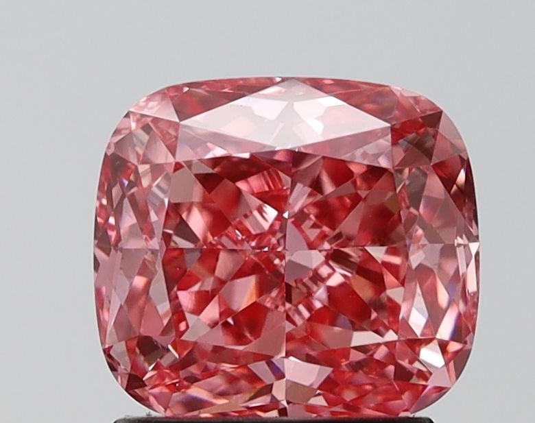 Loose Diamond - CUSHION MODIFIED 2.16ct Fancy Vivid Pink VS2: Loose Diamond - CUSHION MODIFIED 2.16ct Fancy Vivid Pink VS2 Source: This is a real non-mined Diamond that has been grown in a lab Shape: CUSHION MODIFIED Carats: 2.16 Color: Fancy Vivid Pink Certific
