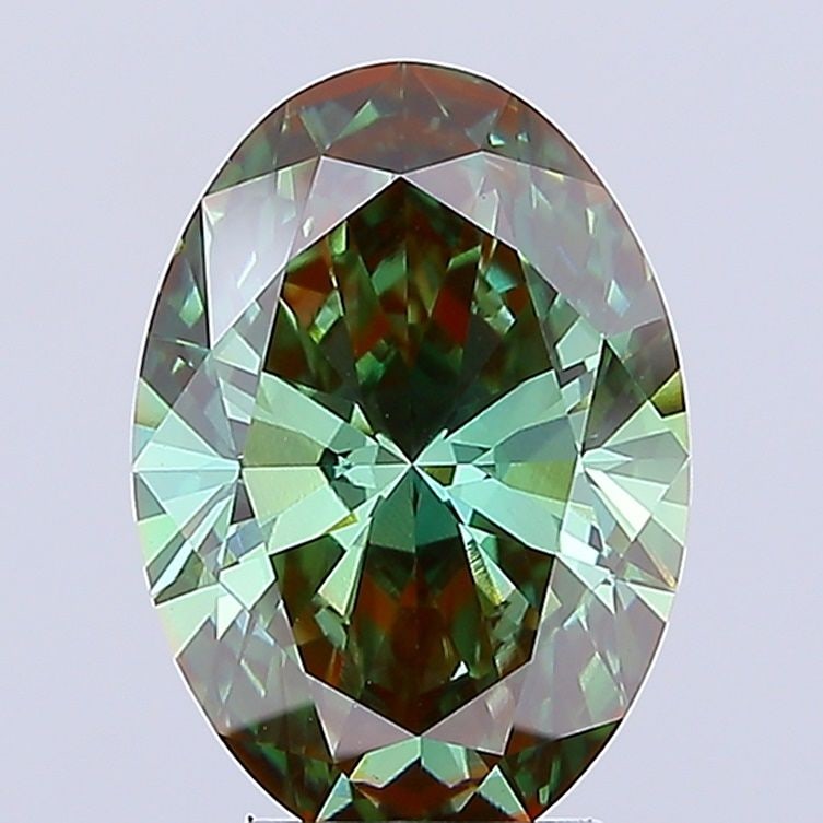 Loose Diamond - OVAL 4.02ct Fancy Deep Green VS1: Loose Diamond - OVAL 4.02ct Fancy Deep Green VS1 Source: This is a real non-mined Diamond that has been grown in a lab Shape: OVAL Carats: 4.02 Color: Fancy Deep Green Certification: IGI Video: