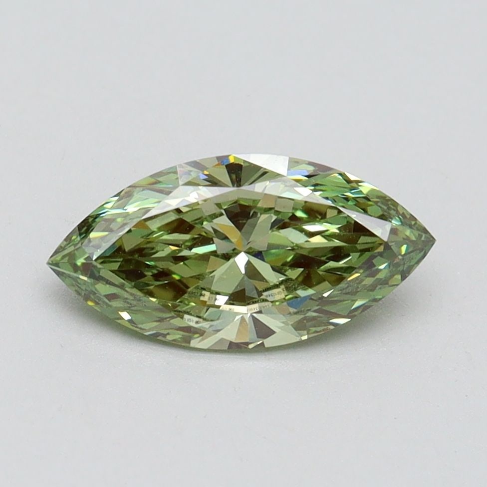 Loose Diamond - MARQUISE 1.02ct Fancy Vivid Green VVS2: Loose Diamond - MARQUISE 1.02ct Fancy Vivid Green VVS2 Source: This is a real non-mined Diamond that has been grown in a lab Shape: MARQUISE Carats: 1.02 Color: Fancy Vivid Green Certification: IGI Vi