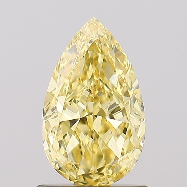 Loose Diamond - PEAR 1.07ct Fancy Intense Yellow VVS2: Loose Diamond - PEAR 1.07ct Fancy Intense Yellow VVS2 Source: This is a real non-mined Diamond that has been grown in a lab Shape: PEAR Carats: 1.07 Color: Fancy Intense Yellow Certification: IGI Vide