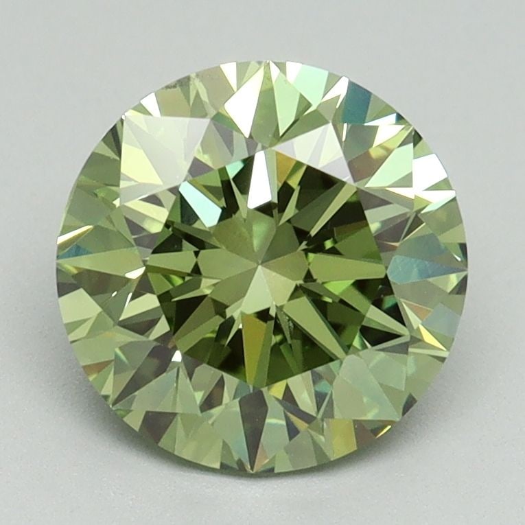 Loose Diamond - ROUND 2.0ct Fancy Vivid Green VS2: Loose Diamond - ROUND 2.0ct Fancy Vivid Green VS2 Source: This is a real non-mined Diamond that has been grown in a lab Shape: ROUND Carats: 2.0 Color: Fancy Vivid Green Certification: IGI Video: