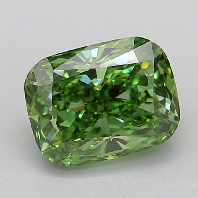 Loose Diamond - CUSHION MODIFIED 2.75ct Fancy Vivid Green VS1: Loose Diamond - CUSHION MODIFIED 2.75ct Fancy Vivid Green VS1 Source: This is a real non-mined Diamond that has been grown in a lab Shape: CUSHION MODIFIED Carats: 2.75 Color: Fancy Vivid Green Certif