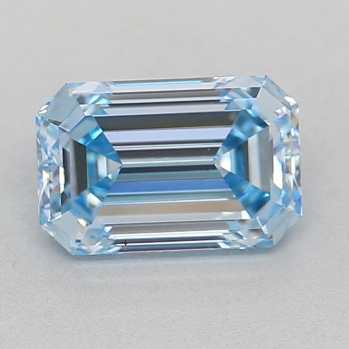 Loose Diamond - EMERALD 0.71ct Fancy Intense Blue VVS1: Loose Diamond - EMERALD 0.71ct Fancy Intense Blue VVS1 Source: This is a real non-mined Diamond that has been grown in a lab Shape: EMERALD Carats: 0.71 Color: Fancy Intense Blue Certification: IGI Vi