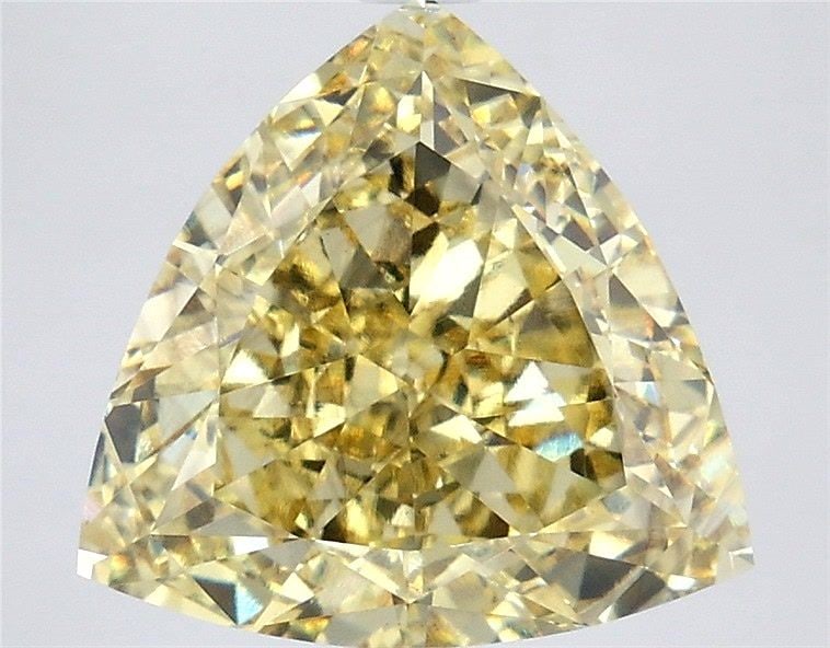 Loose Diamond - TRIANGULAR 6.06ct Fancy Intense Yellow VS2: Loose Diamond - TRIANGULAR 6.06ct Fancy Intense Yellow VS2 Source: This is a real non-mined Diamond that has been grown in a lab Shape: TRIANGULAR Carats: 6.06 Color: Fancy Intense Yellow Certificatio