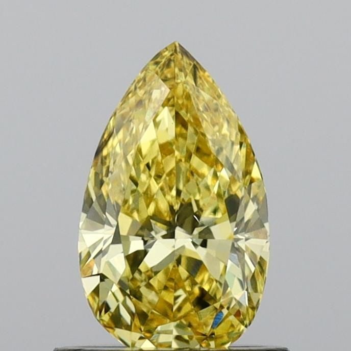 Loose Diamond - PEAR 0.79ct Fancy Intense Yellow VS2: Loose Diamond - PEAR 0.79ct Fancy Intense Yellow VS2 Source: This is a real non-mined Diamond that has been grown in a lab Shape: PEAR Carats: 0.79 Color: Fancy Intense Yellow Certification: IGI Video
