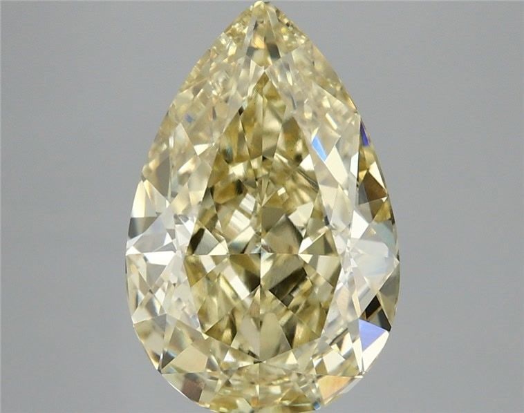Loose Diamond - PEAR 4.57ct Fancy Intense Yellow VS1: Loose Diamond - PEAR 4.57ct Fancy Intense Yellow VS1 Source: This is a real non-mined Diamond that has been grown in a lab Shape: PEAR Carats: 4.57 Color: Fancy Intense Yellow Certification: IGI Video