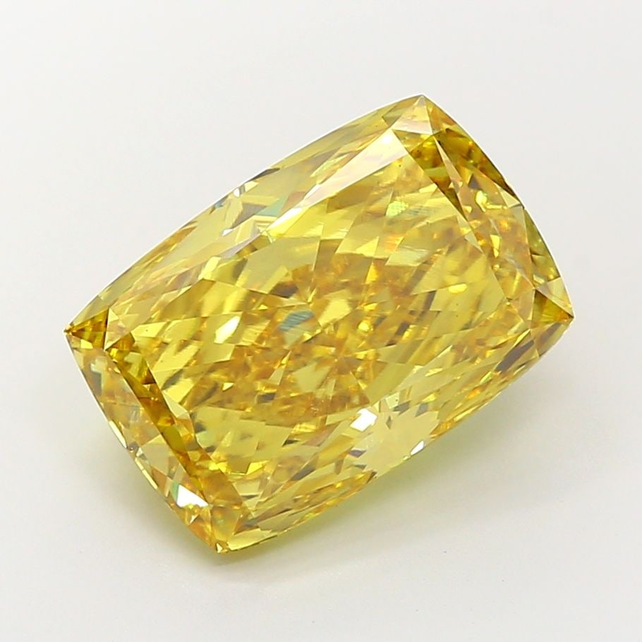 Loose Diamond - CUSHION MODIFIED 10.09ct Fancy Vivid Yellow VS1: Loose Diamond - CUSHION MODIFIED 10.09ct Fancy Vivid Yellow VS1 Source: This is a real non-mined Diamond that has been grown in a lab Shape: CUSHION MODIFIED Carats: 10.09 Color: Fancy Vivid Yellow Ce