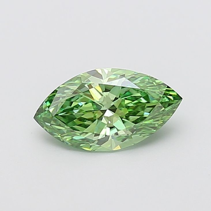 Loose Diamond - MARQUISE 1.5ct Fancy Vivid Green VS1: Loose Diamond - MARQUISE 1.5ct Fancy Vivid Green VS1 Source: This is a real non-mined Diamond that has been grown in a lab Shape: MARQUISE Carats: 1.5 Color: Fancy Vivid Green Certification: IGI Video
