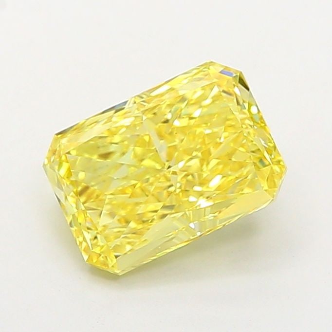 Loose Diamond - RADIANT 3.0ct Fancy Vivid Yellow VS1: Loose Diamond - RADIANT 3.0ct Fancy Vivid Yellow VS1 Source: This is a real non-mined Diamond that has been grown in a lab Shape: RADIANT Carats: 3.0 Color: Fancy Vivid Yellow Certification: IGI Video