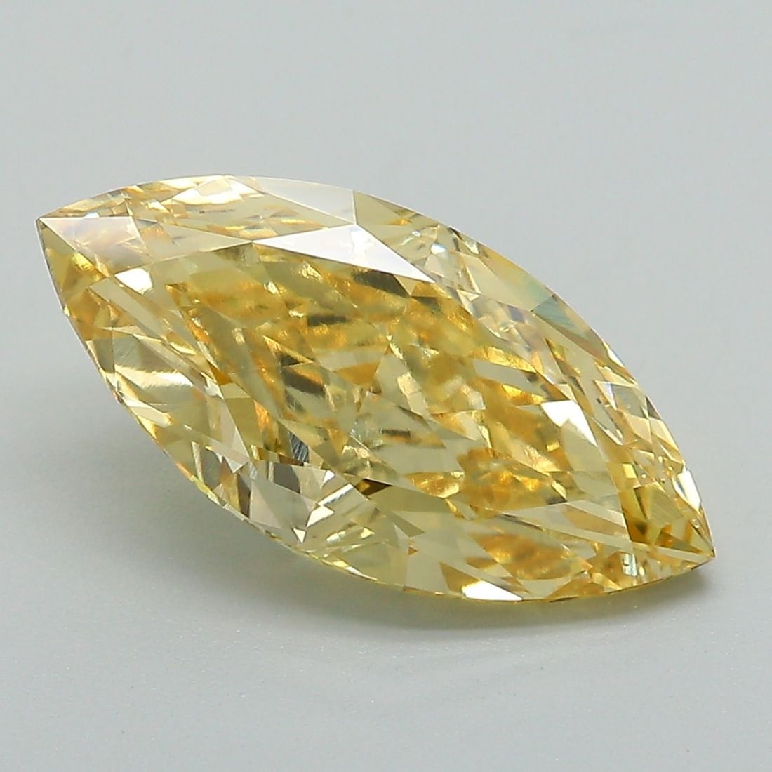 Loose Diamond - MARQUISE 3.29ct Fancy Intense Yellow VS1: Loose Diamond - MARQUISE 3.29ct Fancy Intense Yellow VS1 Source: This is a real non-mined Diamond that has been grown in a lab Shape: MARQUISE Carats: 3.29 Color: Fancy Intense Yellow Certification: I