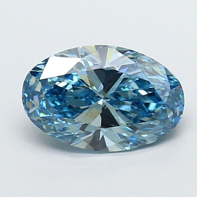 Loose Diamond - OVAL 2.02ct Fancy Vivid Blue VVS2: Loose Diamond - OVAL 2.02ct Fancy Vivid Blue VVS2 Source: This is a real non-mined Diamond that has been grown in a lab Shape: OVAL Carats: 2.02 Color: Fancy Vivid Blue Certification: IGI Video: