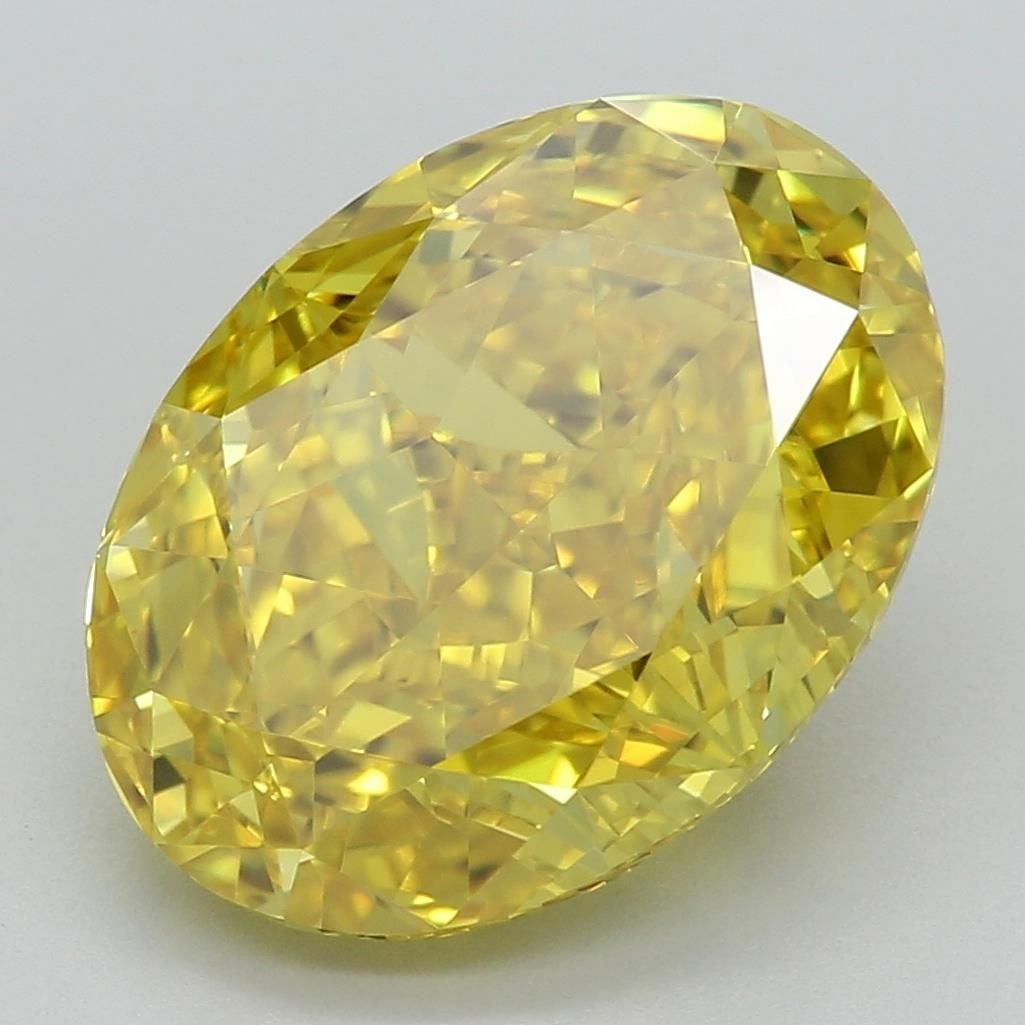 Loose Diamond - OVAL 3.83ct Fancy Vivid Yellow VVS2: Loose Diamond - OVAL 3.83ct Fancy Vivid Yellow VVS2 Source: This is a real non-mined Diamond that has been grown in a lab Shape: OVAL Carats: 3.83 Color: Fancy Vivid Yellow Certification: IGI Video: