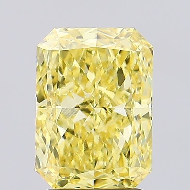 Loose Diamond - RADIANT 2.86ct Fancy Intense Yellow VS1: Loose Diamond - RADIANT 2.86ct Fancy Intense Yellow VS1 Source: This is a real non-mined Diamond that has been grown in a lab Shape: RADIANT Carats: 2.86 Color: Fancy Intense Yellow Certification: IGI