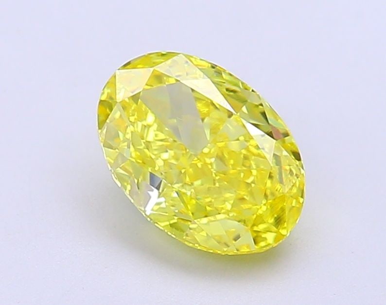 Loose Diamond - OVAL 1.66ct Fancy Vivid Yellow VS2: Loose Diamond - OVAL 1.66ct Fancy Vivid Yellow VS2 Source: This is a real non-mined Diamond that has been grown in a lab Shape: OVAL Carats: 1.66 Color: Fancy Vivid Yellow Certification: IGI Video: