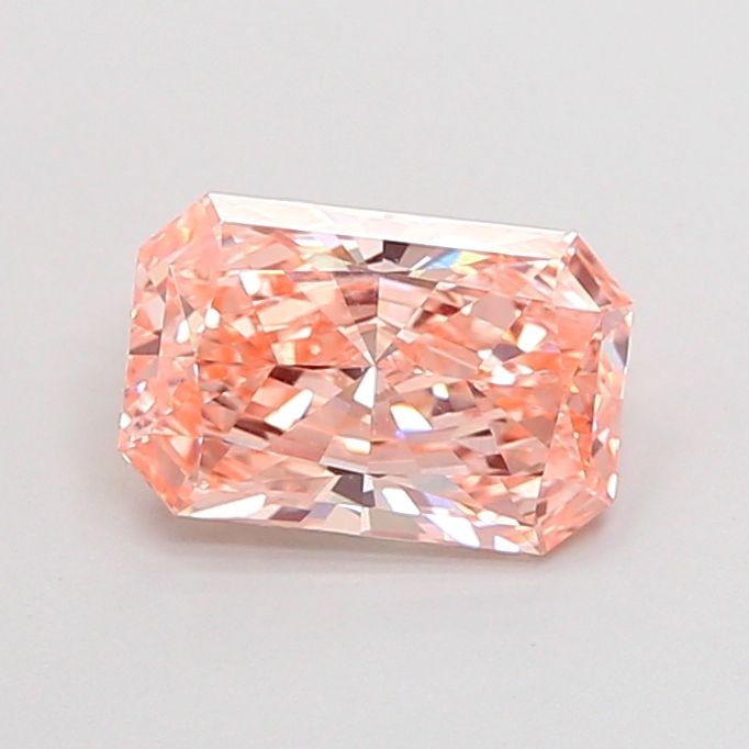 Loose Diamond - RADIANT 1.4ct Fancy Vivid Pinkish Orange VS1: Loose Diamond - RADIANT 1.4ct Fancy Vivid Pinkish Orange VS1 Source: This is a real non-mined Diamond that has been grown in a lab Shape: RADIANT Carats: 1.4 Color: Fancy Vivid Pinkish Orange Certific