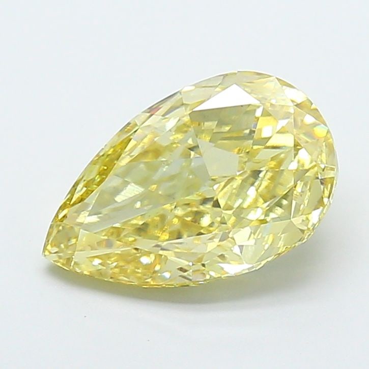 Loose Diamond - PEAR 3.55ct Fancy Intense Yellow VS1: Loose Diamond - PEAR 3.55ct Fancy Intense Yellow VS1 Source: This is a real non-mined Diamond that has been grown in a lab Shape: PEAR Carats: 3.55 Color: Fancy Intense Yellow Certification: IGI Video
