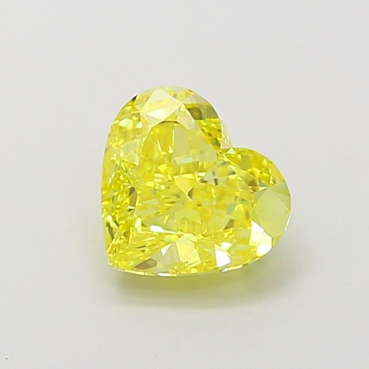 Loose Diamond - HEART 1.35ct Fancy Vivid Yellow VVS2: Loose Diamond - HEART 1.35ct Fancy Vivid Yellow VVS2 Source: This is a real non-mined Diamond that has been grown in a lab Shape: HEART Carats: 1.35 Color: Fancy Vivid Yellow Certification: IGI Video:
