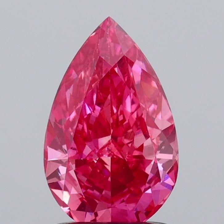 Loose Diamond - PEAR 1.39ct Fancy Vivid Pink VS1: Loose Diamond - PEAR 1.39ct Fancy Vivid Pink VS1 Source: This is a real non-mined Diamond that has been grown in a lab Shape: PEAR Carats: 1.39 Color: Fancy Vivid Pink Certification: IGI Video: