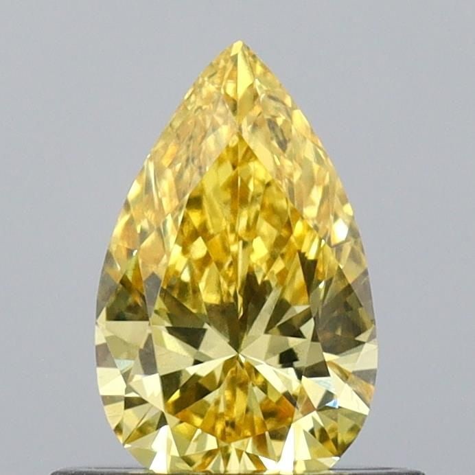 Loose Diamond - PEAR 0.53ct Fancy Vivid Yellow VS1: Loose Diamond - PEAR 0.53ct Fancy Vivid Yellow VS1 Source: This is a real non-mined Diamond that has been grown in a lab Shape: PEAR Carats: 0.53 Color: Fancy Vivid Yellow Certification: IGI Video: