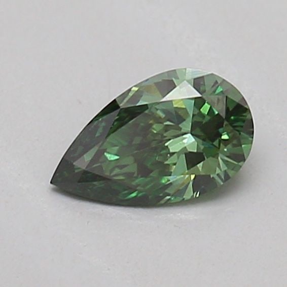 Loose Diamond - PEAR 0.21ct Fancy Vivid Green VS2: Loose Diamond - PEAR 0.21ct Fancy Vivid Green VS2 Source: This is a real non-mined Diamond that has been grown in a lab Shape: PEAR Carats: 0.21 Color: Fancy Vivid Green Certification: IGI Video: